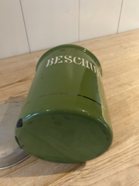Reseda groene beschuit blik