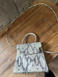 Slangenprint tasje