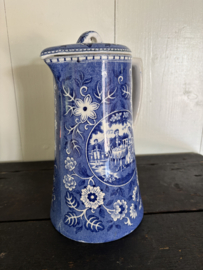 Teadrinker blauwe chocoladepot