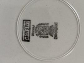 Borden blauwe bloem Sarreguemines