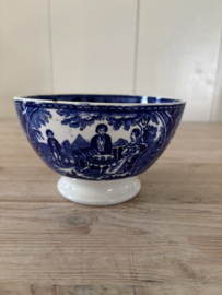 Grote blauwe spoelkom