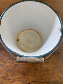 Petrol  blauwe groenten emmer