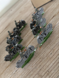Tinnen motor rijders