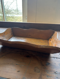 Kleine houten mangelbak