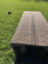 Opvallend licht bruine sprei