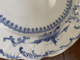 Groot bord Ridgways decor Delft