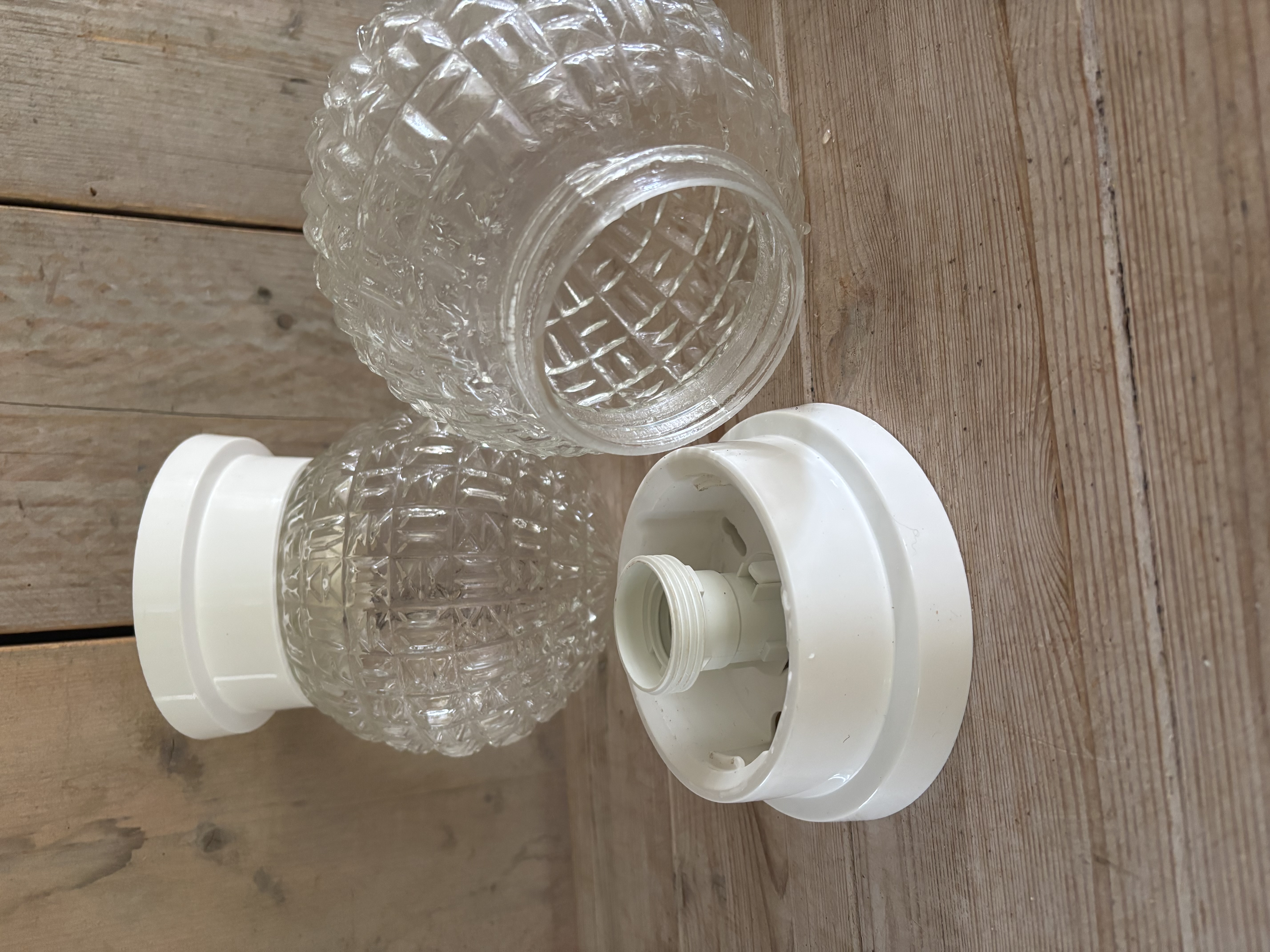 Doorzichtig plafond lampen