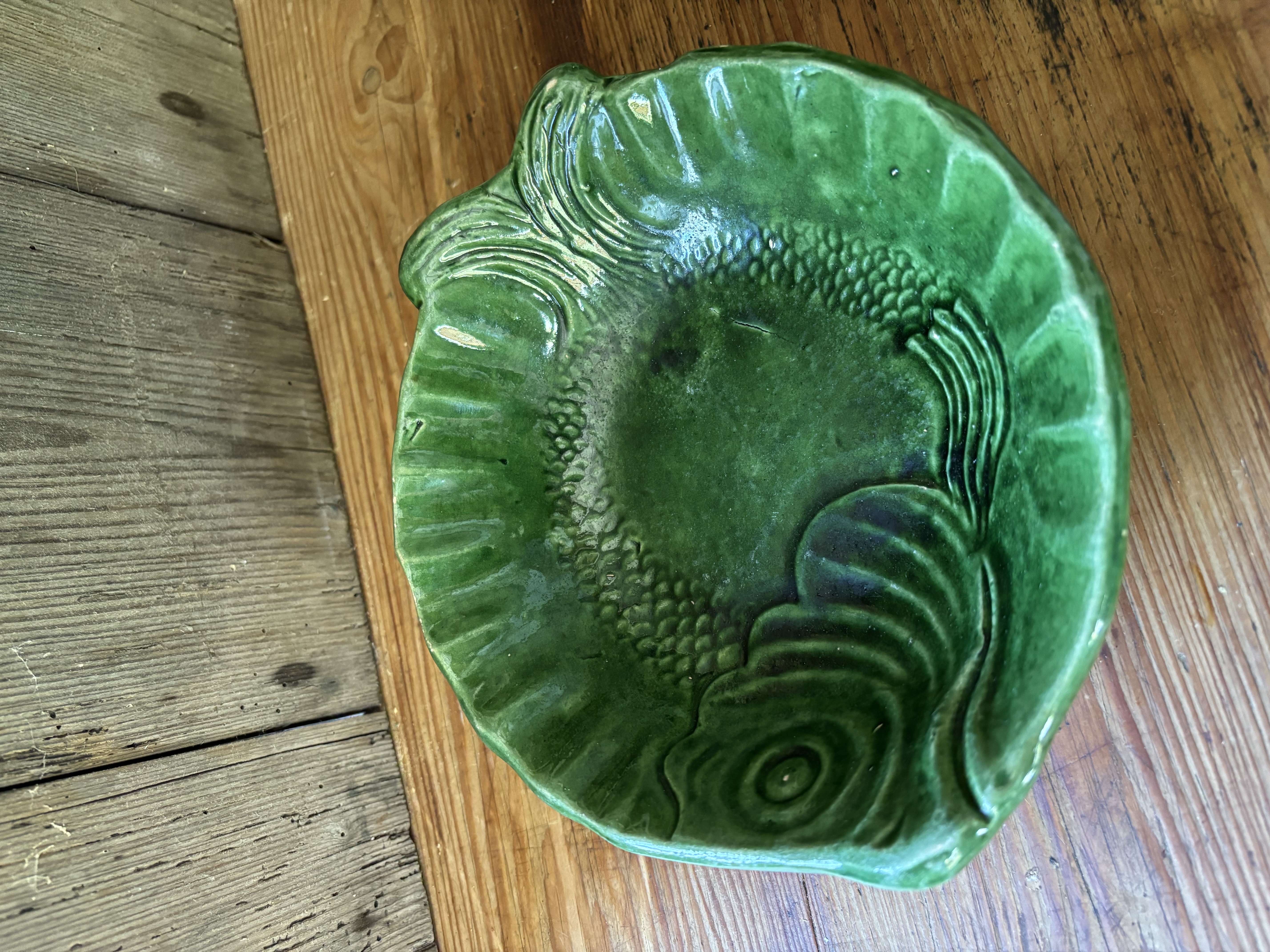 (Verkocht)Groene visschaal