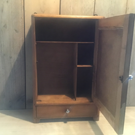 Jaren 60 teak spiegelkastje