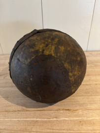 Antieke houten bowling/kegel bal