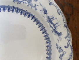 Groot bord Ridgways decor Delft