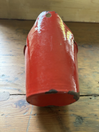 Rood emaille afwasborstel bakje