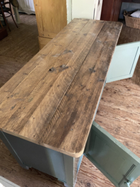 (Verkocht)Orginele werkbank / Dressoir.