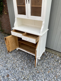 Brocante witte buffetkast