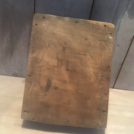 Houten bakje twee vakjes