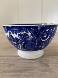 Grote blauwe spoelkom
