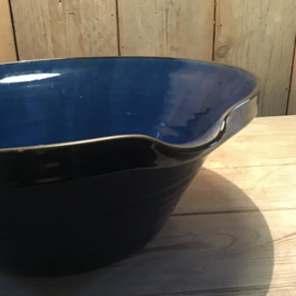 (Verkocht)Roomschaal zwart/blauw
