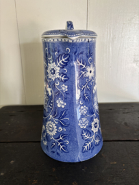 Teadrinker blauwe chocoladepot