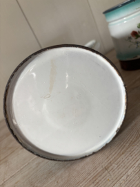 Bloemen emaille koffiepot