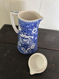 Teadrinker blauwe chocoladepot