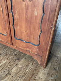 Prachtige orginele oude boerderij kast met bovenla.