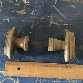 Houten dubbele deurklink nr 23