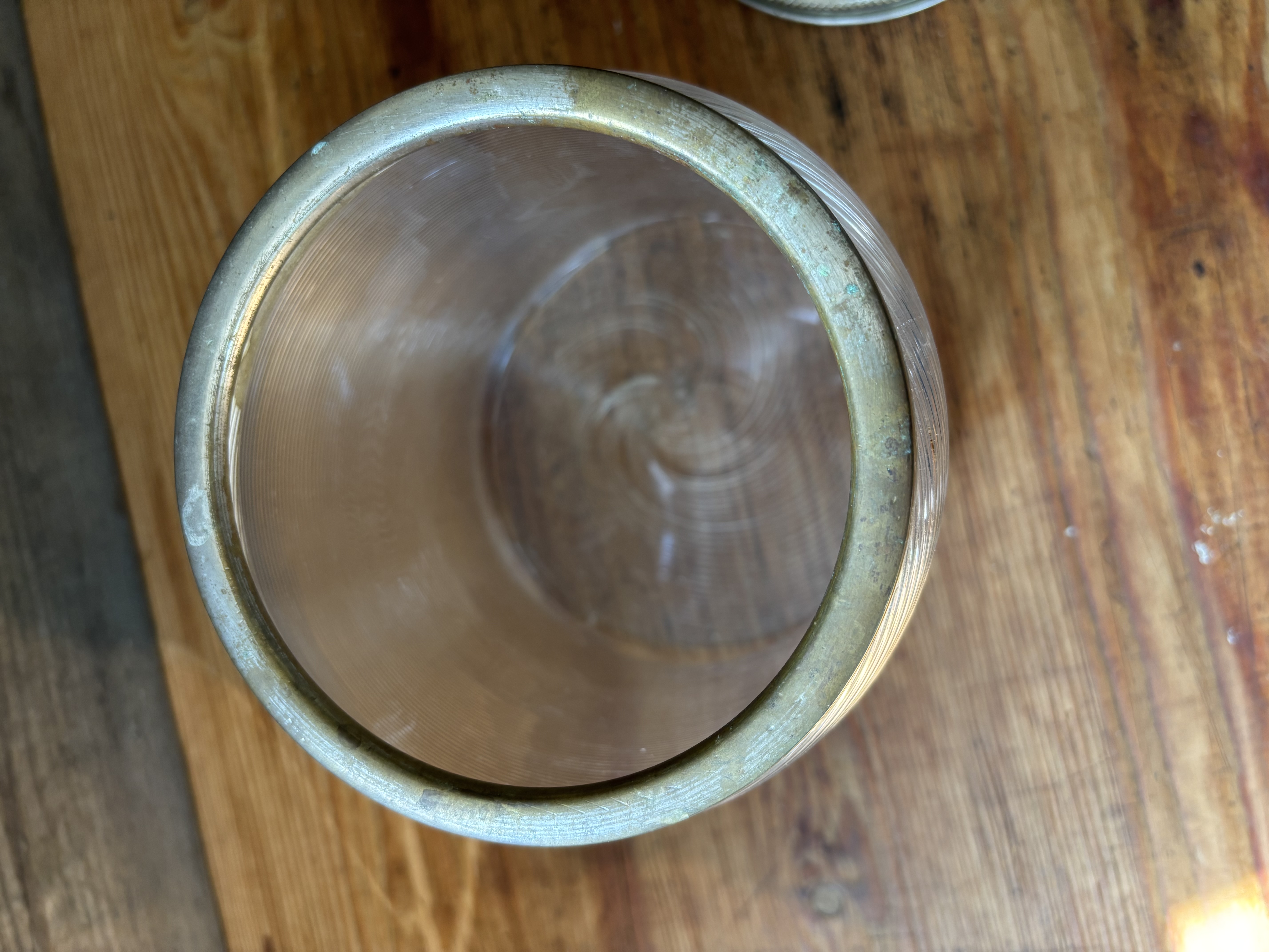 Fries draadglas grote pot