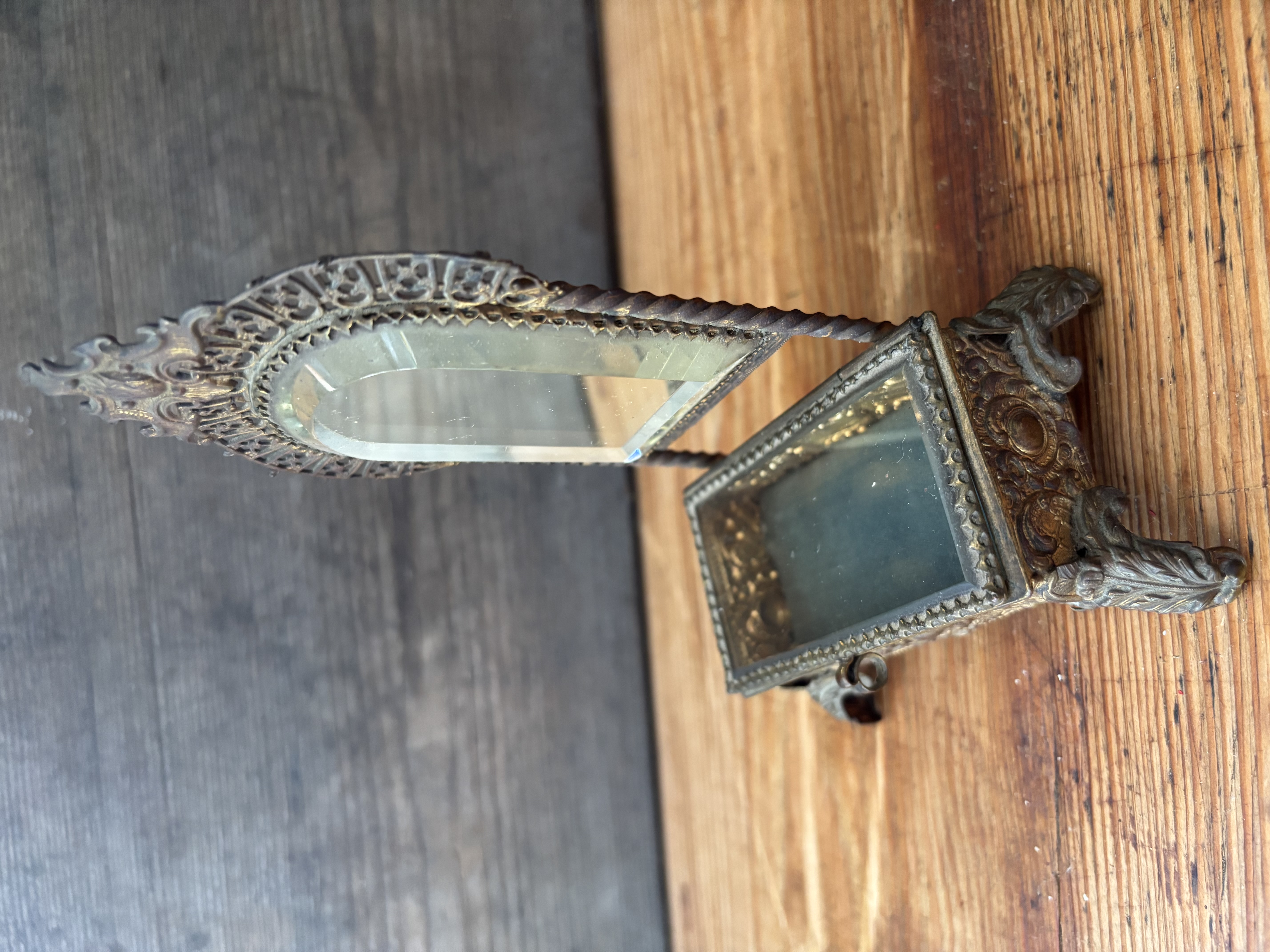 Bruidsdoosje met geslepen spiegeltje