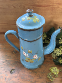 Blauwe bloemen kan met opstand