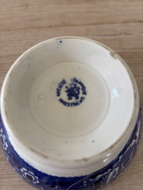 Grote blauwe spoelkom