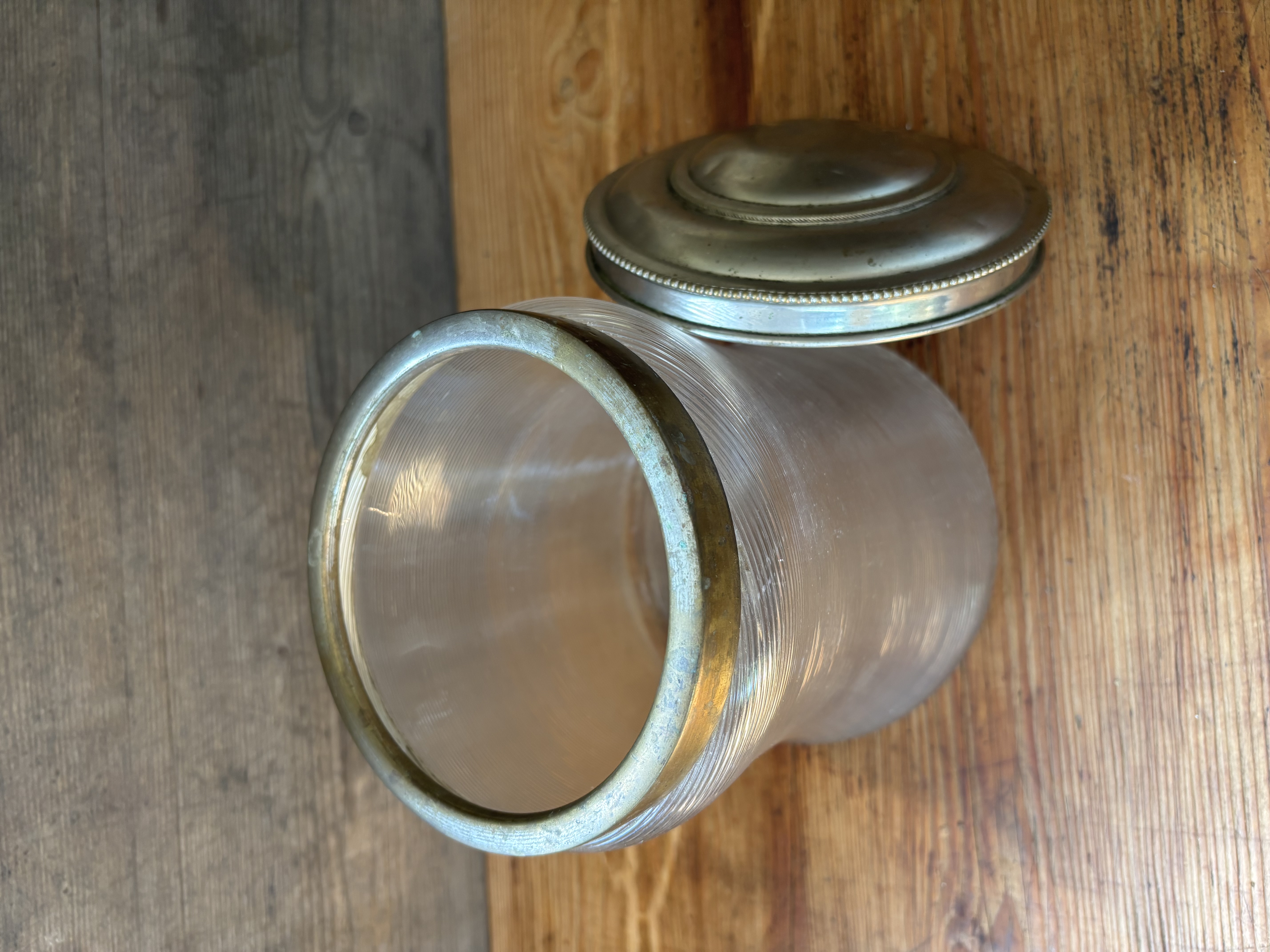 Fries draadglas grote pot