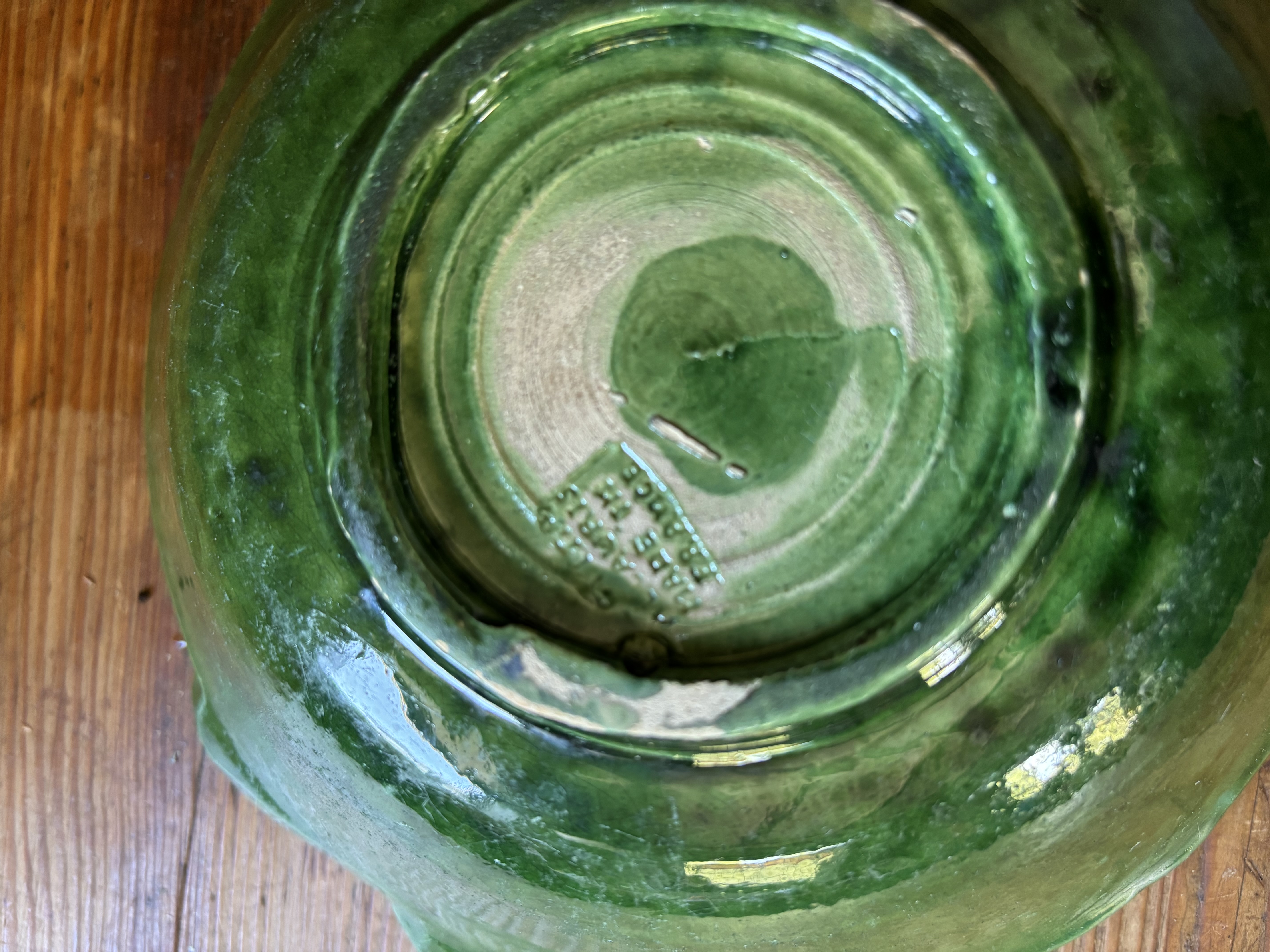 (Verkocht)Groene visschaal