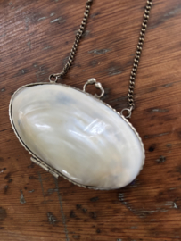 Parelmoer schelp portemonneetje