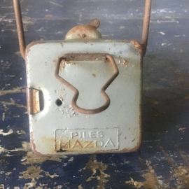 Oude camping zaklamp