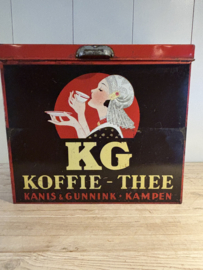KG koffie-thee winkelblik