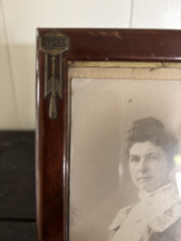 Houten fotolijstje ornamentjes