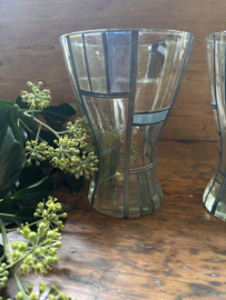 Glas in lood vaas.
