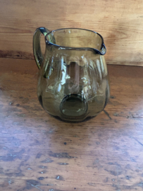 (Verkocht)Groen glazen sapkan