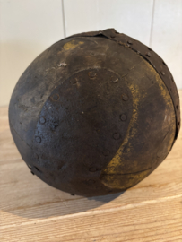 Antieke houten bowling/kegel bal