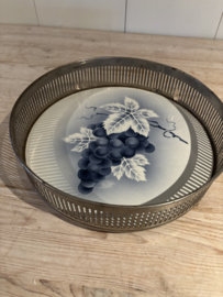 Dienblad druiven rond