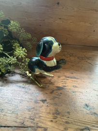 Blikken speelgoed hond