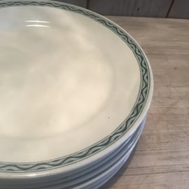 Platte borden pertinax P.Regout