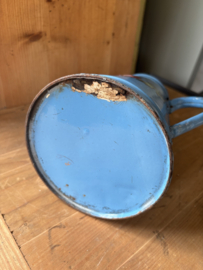 Blauwe bloemen koffiepot