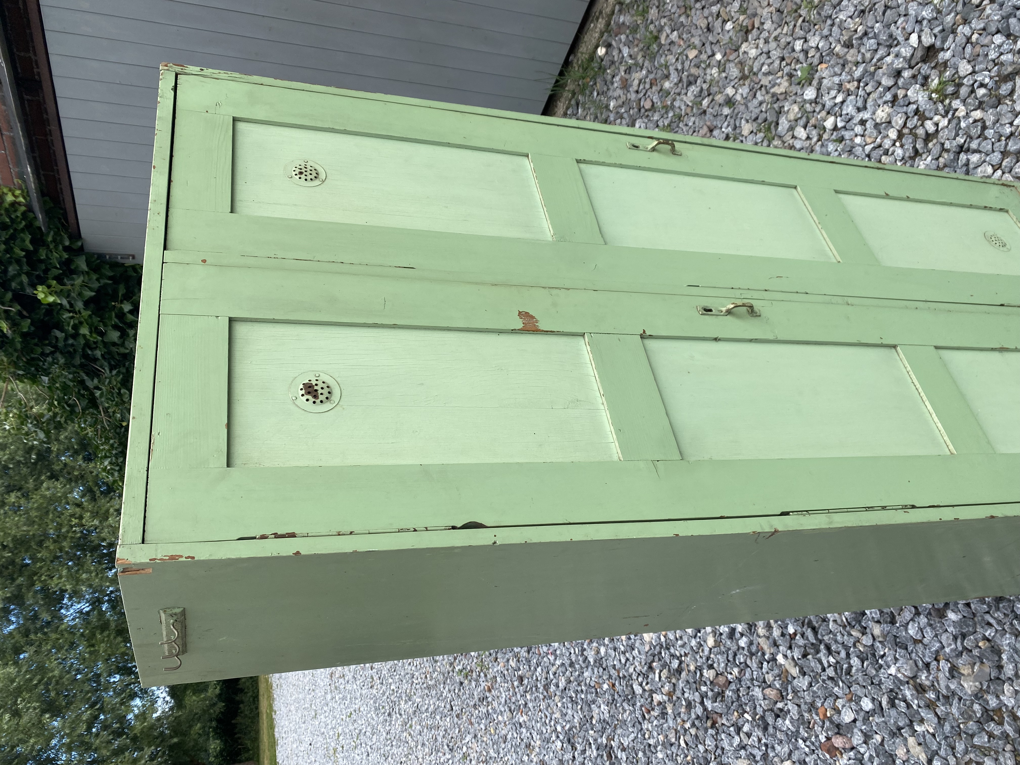 Prachtige houten orginele lockerkast
