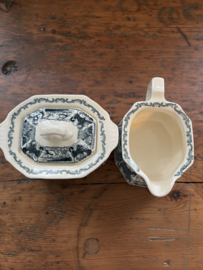 Suiker en melk setje Victoria Soc.Ceramique