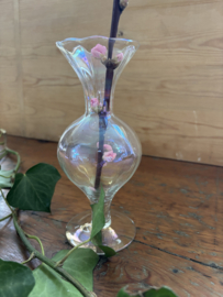 (Verkocht)Iriserende vaasjes