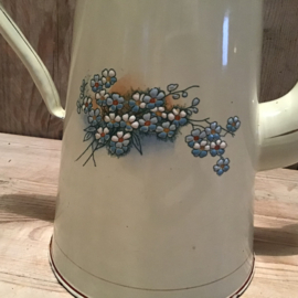 Koffiepot met lieve bloemetjes