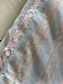 Streep pastel sloop met bloemetjes