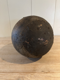 Antieke houten bowling/kegel bal