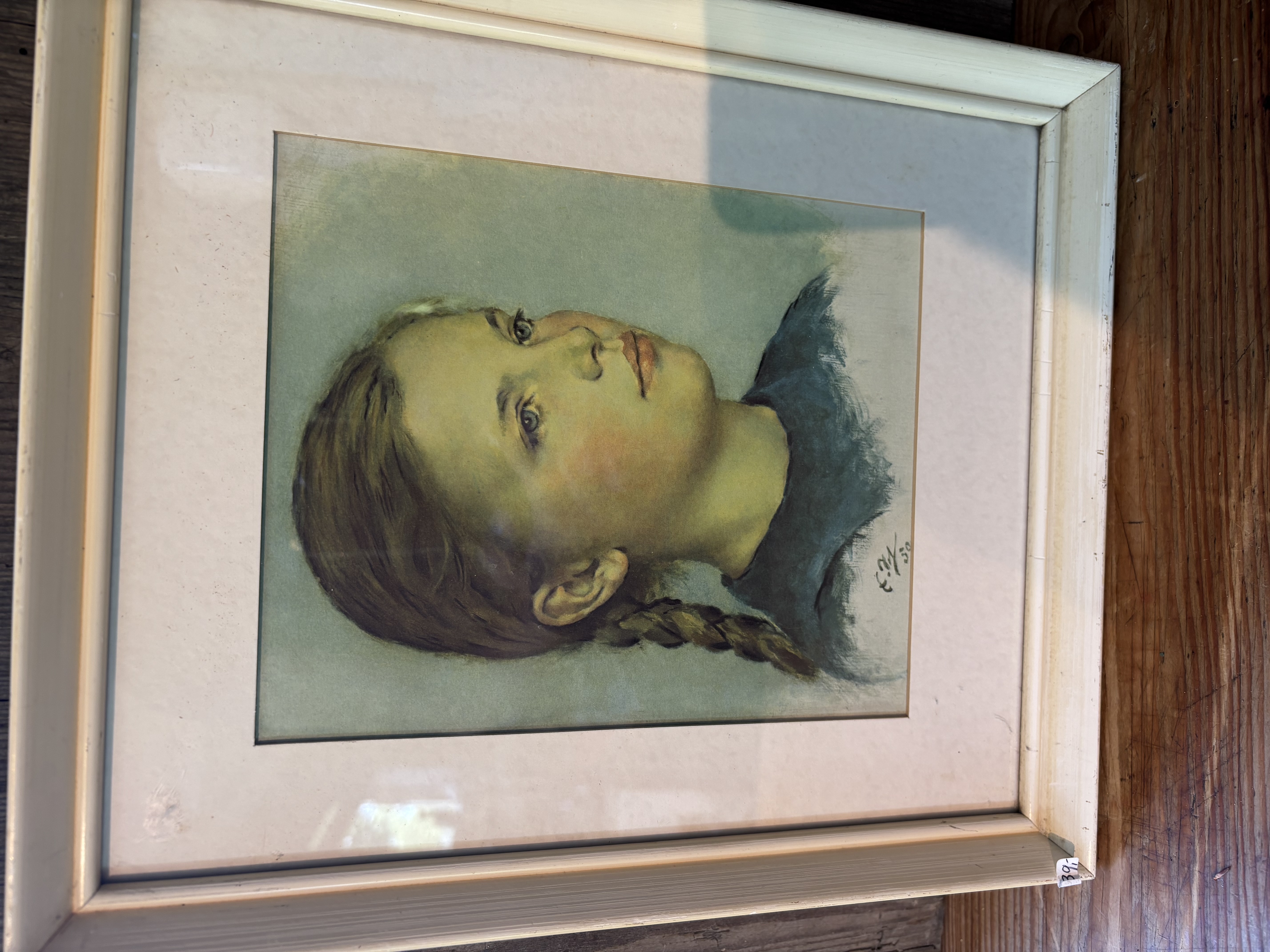 Pastel prent jong meisje